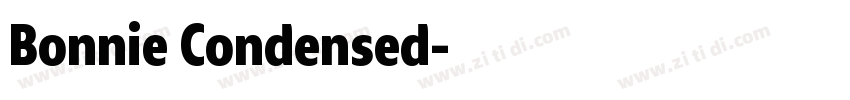 Bonnie Condensed字体转换
